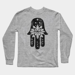 Starry Eyed - Hamsa Lotus Eye Long Sleeve T-Shirt